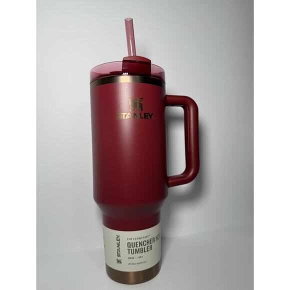 Stanley 2024 Holiday Comfort and Joy GILDED POMEGRANATE 40oz Quencher BNWT BNIB - Picture 2 of 6